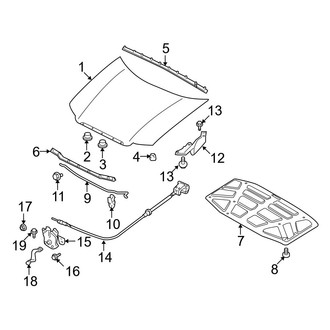 Mazda OE - Hood & Components (FULL HYBRID EV-GAS (FHEV))