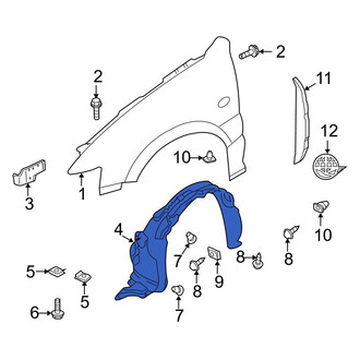 Mazda OE - Front Left Fender Splash Shield