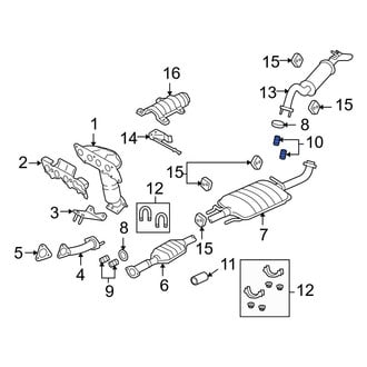 Mazda OE - Rear Exhaust Bolt Spring