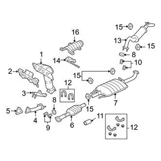 Mazda OE - Exhaust System - Exhaust Components