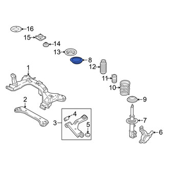 Mazda OE - Front Upper Coil Spring Insulator