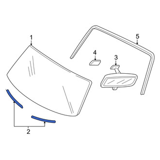 Mazda OE - Windshield Spacer