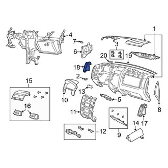 Mazda OE - Left Lower Instrument Panel Air Duct