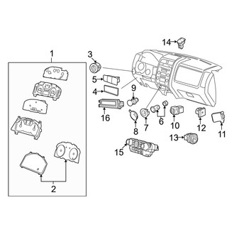 Mazda OE - Instrument Panel - Cluster & Switches (Hybrid)
