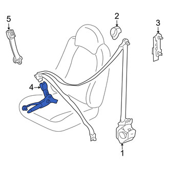 Mazda OE - Front Left Seat Belt Receptacle