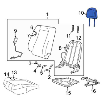 Mazda OE - Front Headrest
