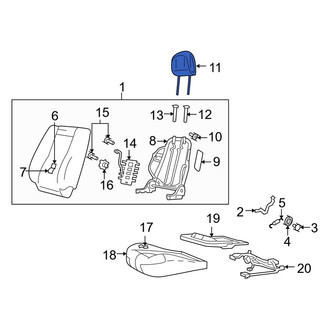 Mazda OE - Front Headrest