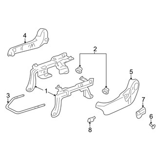 Mazda OE - Seats & Tracks - Tracks & Components (Manual Seat), (FULL HYBRID EV-GAS (FHEV))