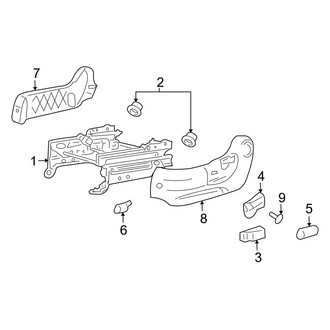 Mazda OE - Seats & Tracks - Tracks & Components (Power Drivers Seat), (FULL HYBRID EV-GAS (FHEV))