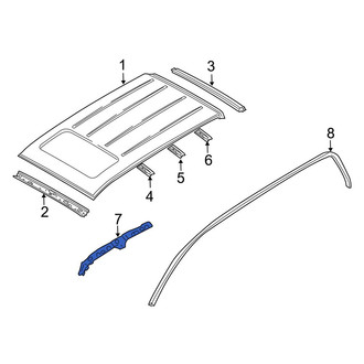 Mazda OE - Right Inner Roof Side Rail