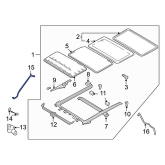 Mazda OE - Front Right Sunroof Drain Hose