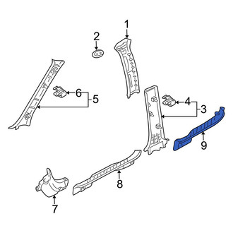 Mazda OE - Rear Right Door Sill Plate