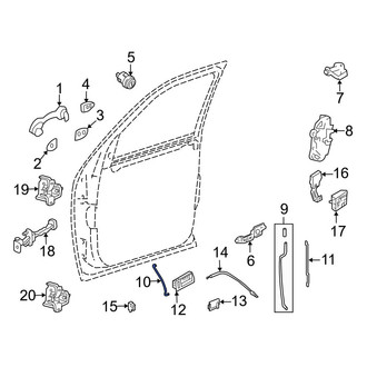 Mazda OE - Front Door Lock Operating Rod