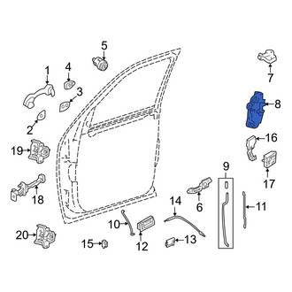 Mazda OE - Front Right Door Latch Assembly