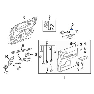 Mazda OE - Front Door Interior Trim Panel Cap