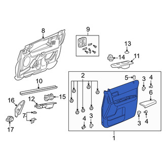 Mazda OE - Front Left Inner Door Interior Trim Panel