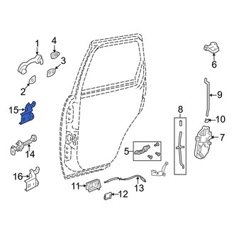 Mazda OE - Rear Left Upper Door Hinge