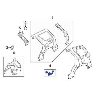 Mazda OE - Rear Right Quarter Panel Reinforcement