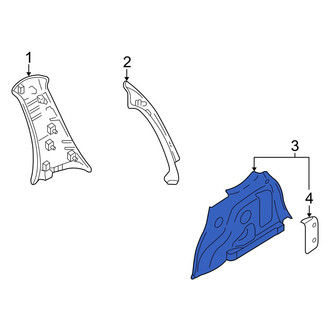 Mazda OE - Rear Left Interior Quarter Panel Trim Panel