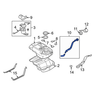 Mazda OE - Fuel Tank Filler Neck