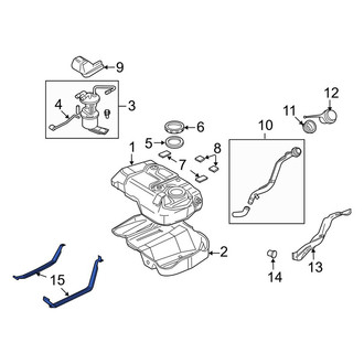Mazda OE - Left Fuel Tank Strap