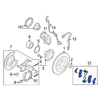 Mazda OE - Rear Disc Brake Pad Set