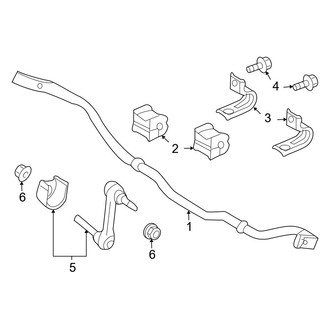 Mazda OE - Rear Suspension - Stabilizer Bar & Components (FWD)