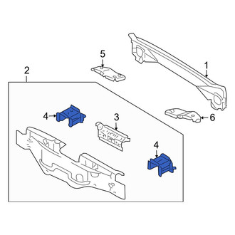 Mazda OE - Rear Left Bumper Impact Bar Bracket