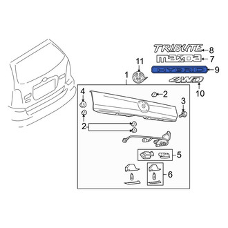Mazda OE - Rear Hatch Emblem