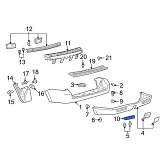 Mazda OE - Rear Right Reflector Panel