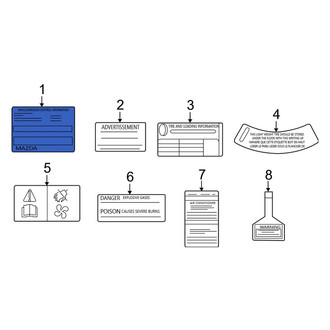 Mazda OE - Emission Label