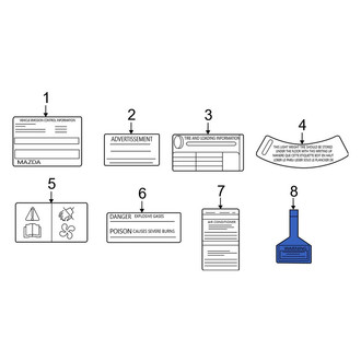 Mazda OE - Air Bag Information Label