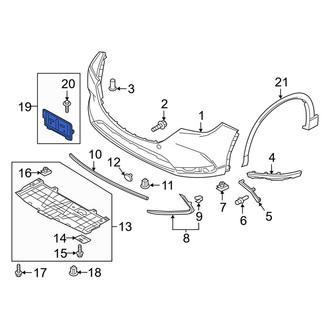 Mazda OE - Front License Plate Bracket