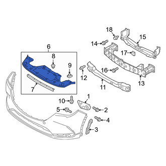 Mazda OE - Front Bumper Cover Support Rail