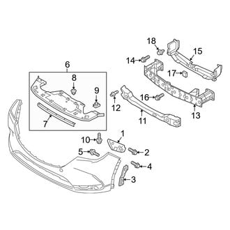 Mazda OE - Front Bumper & Grille - Bumper & Components (Impact Bar and Brackets)