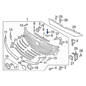 Mazda OE - Grille Rivet