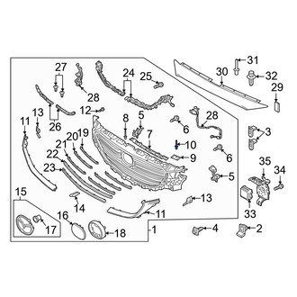 Mazda OE - Grille Rivet