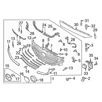Mazda OE - Grille Rivet