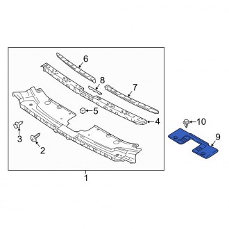 mazda cx 9 radiator support