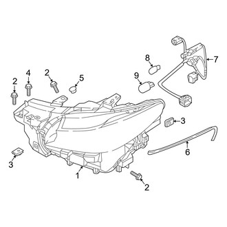 Mazda OE - Front Lamps - Headlamp Components (W/O Adaptive Headlamps), (Sport / Touring)