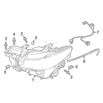 Mazda OE - Front Lamps - Headlamp Components (With Adaptive Headlamps), (Grand Touring / Signature)