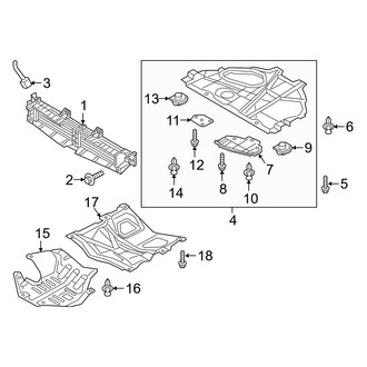 Mazda OE - Radiator Support - Under Cover & Splash Shields