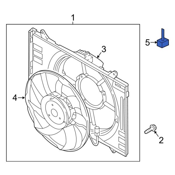 Engine Cooling Fan Motor Wiring Harness