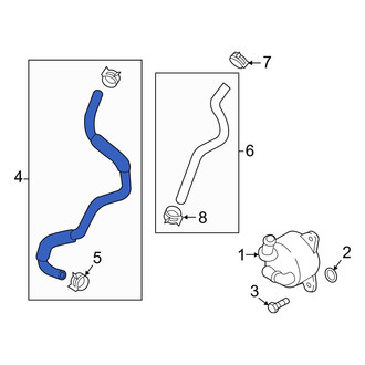 Mazda OE - Upper Radiator Coolant Hose