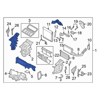 Mazda OE - Front HVAC Unit Case Assembly
