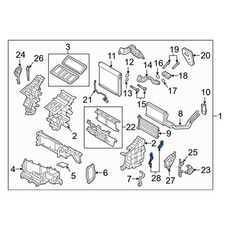 Mazda OE - Front HVAC Mode Door Lever Link