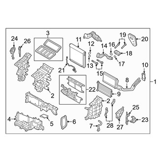 Mazda OE - Air Conditioner & Heater - Front Evaporator