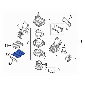 Mazda OE - Cabin Air Filter Case