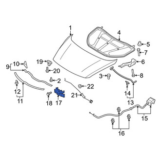 Mazda OE - Front Hood Latch