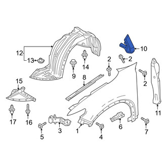 Mazda OE - Right Fender Seal